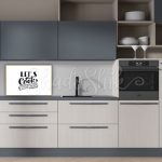 تابلو آشپزخانه خطاطی مدرن طرح Let's Cook Together با تنوع بالای قاب
