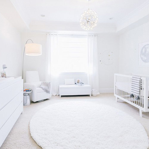 رنگ سفید برای اتاق کودک