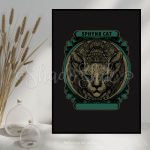 تابلو دفتر کار مدرن طرح Sphynx Cat دیواری