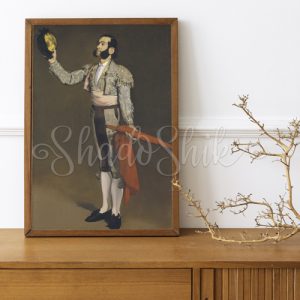 تابلو پذیرایی کلاسیک نقاشی اثر ادوارد مانه طرح مرد با قاب های متنوع
